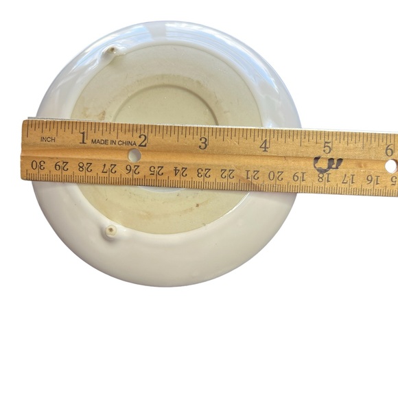 Vintage White Japanese Print Small Teapot Geisha over Bridge Sake Teapot. - Picture 9 of 9